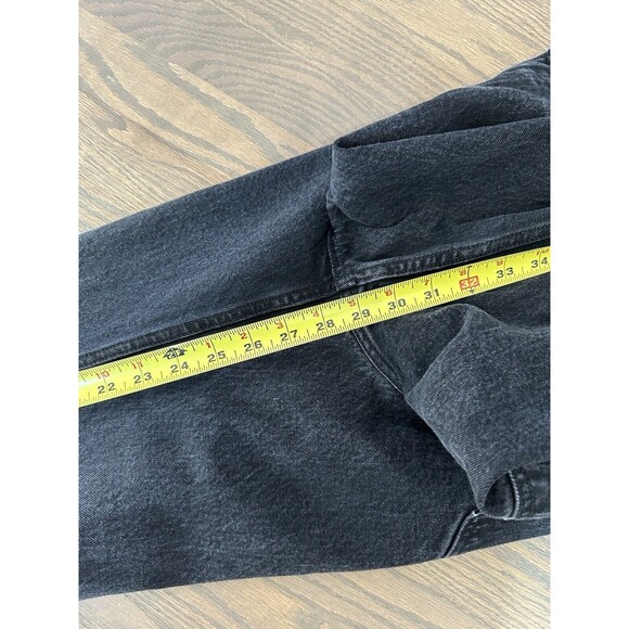 Abercrombie & Fitch The 90s Relaxed Jean High Rise Curve Love Black Denim 30x29 - Picture 5 of 5